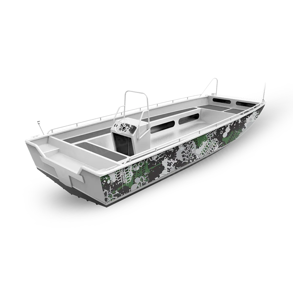 Tire Splatter Green Tiger Fishing Boat Wraps