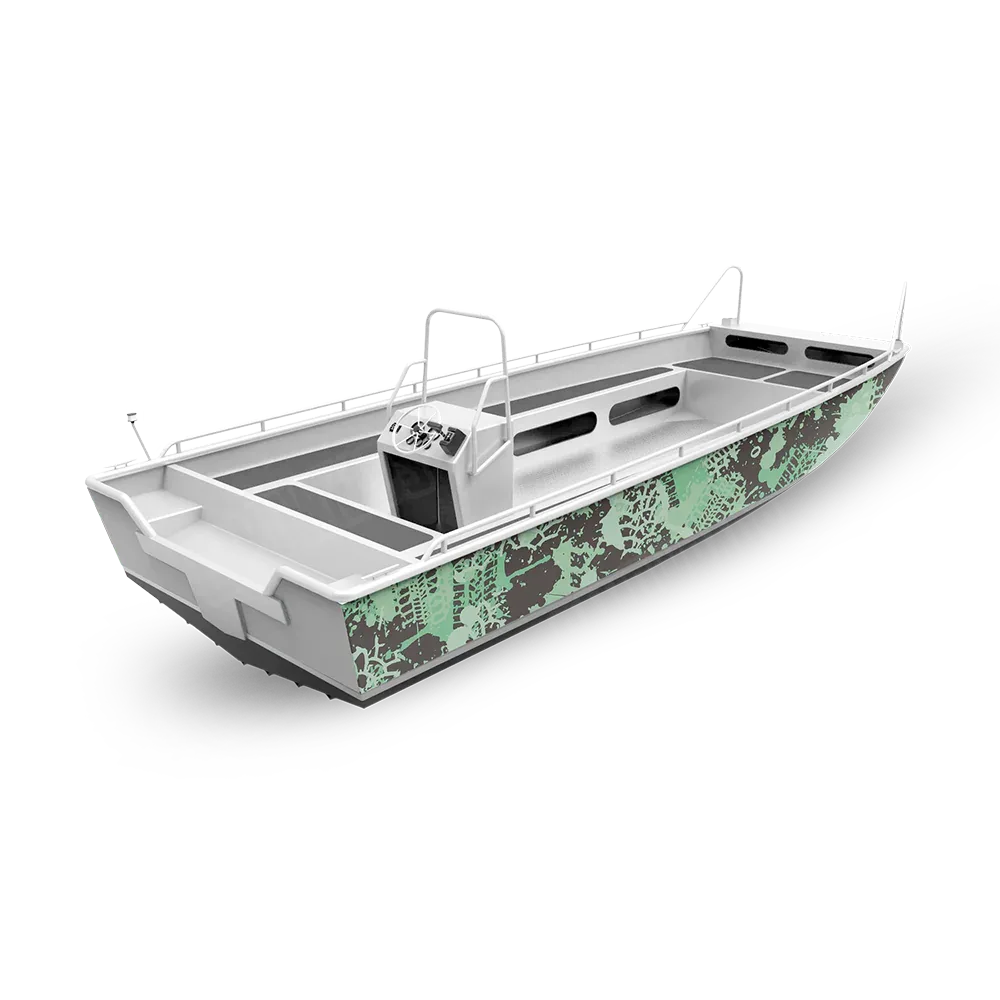 Tire Splatter Mint Chocolate Chip Fishing Boat Wraps