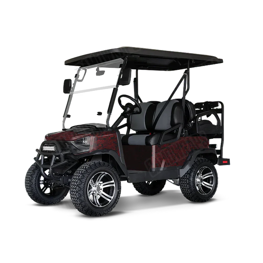 Digital Vampire Red Golf Cart Wraps