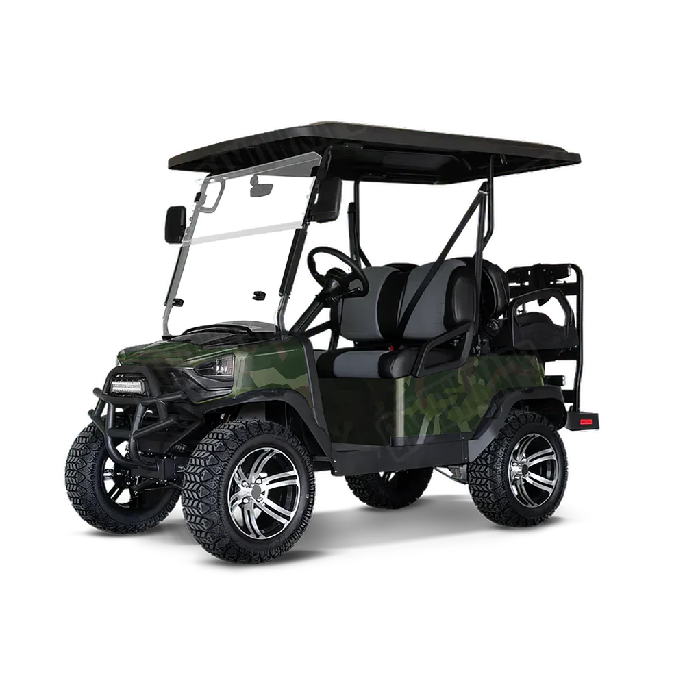 Erratic Army Dark Green Golf Cart Wraps