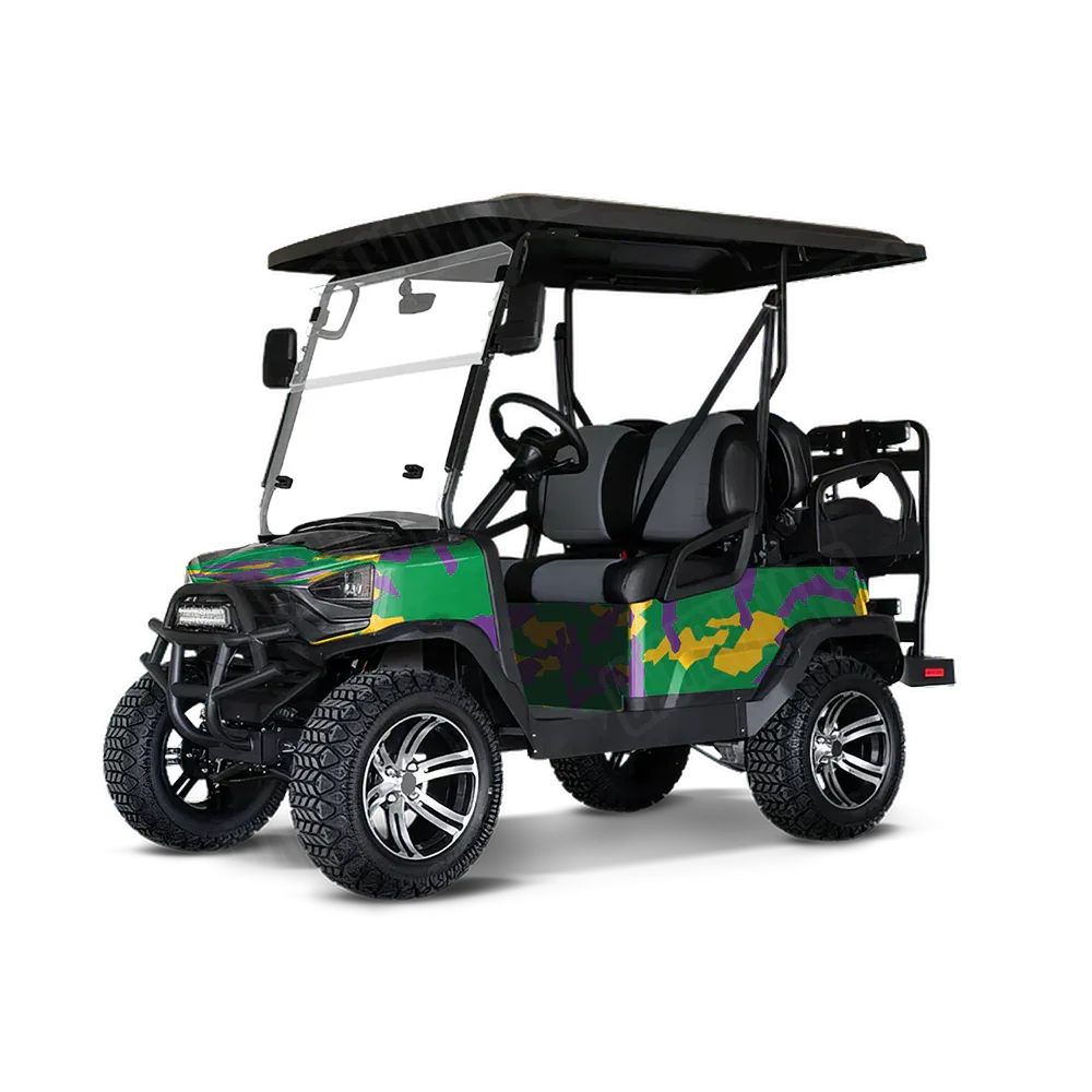 Erratic Mardi Gras Golf Cart Wraps