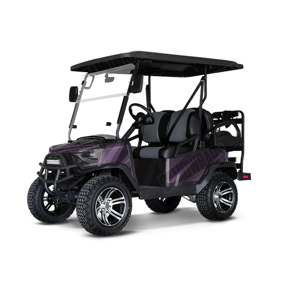 Fun Stripe Darkwing Golf Cart Wraps