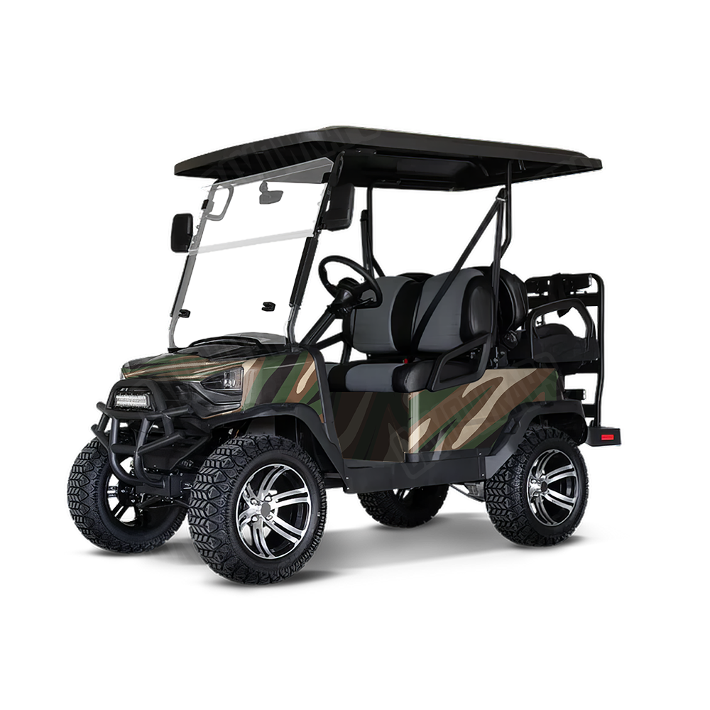 Fun Stripe Woodland Golf Cart Wraps