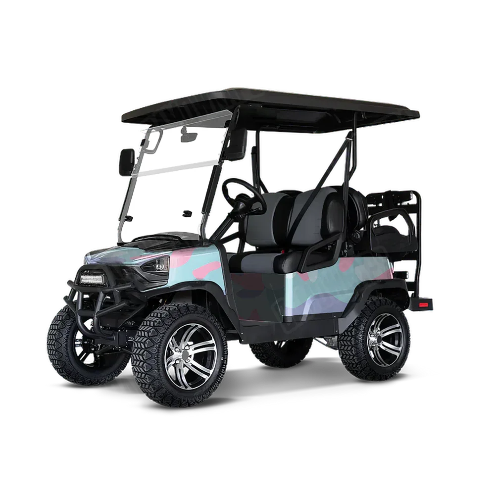 Classic Cotton Candy Golf Cart Wraps