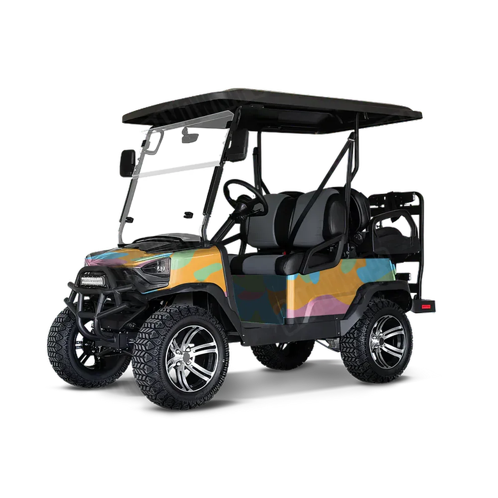 Classic Sherbert Golf Cart Wraps