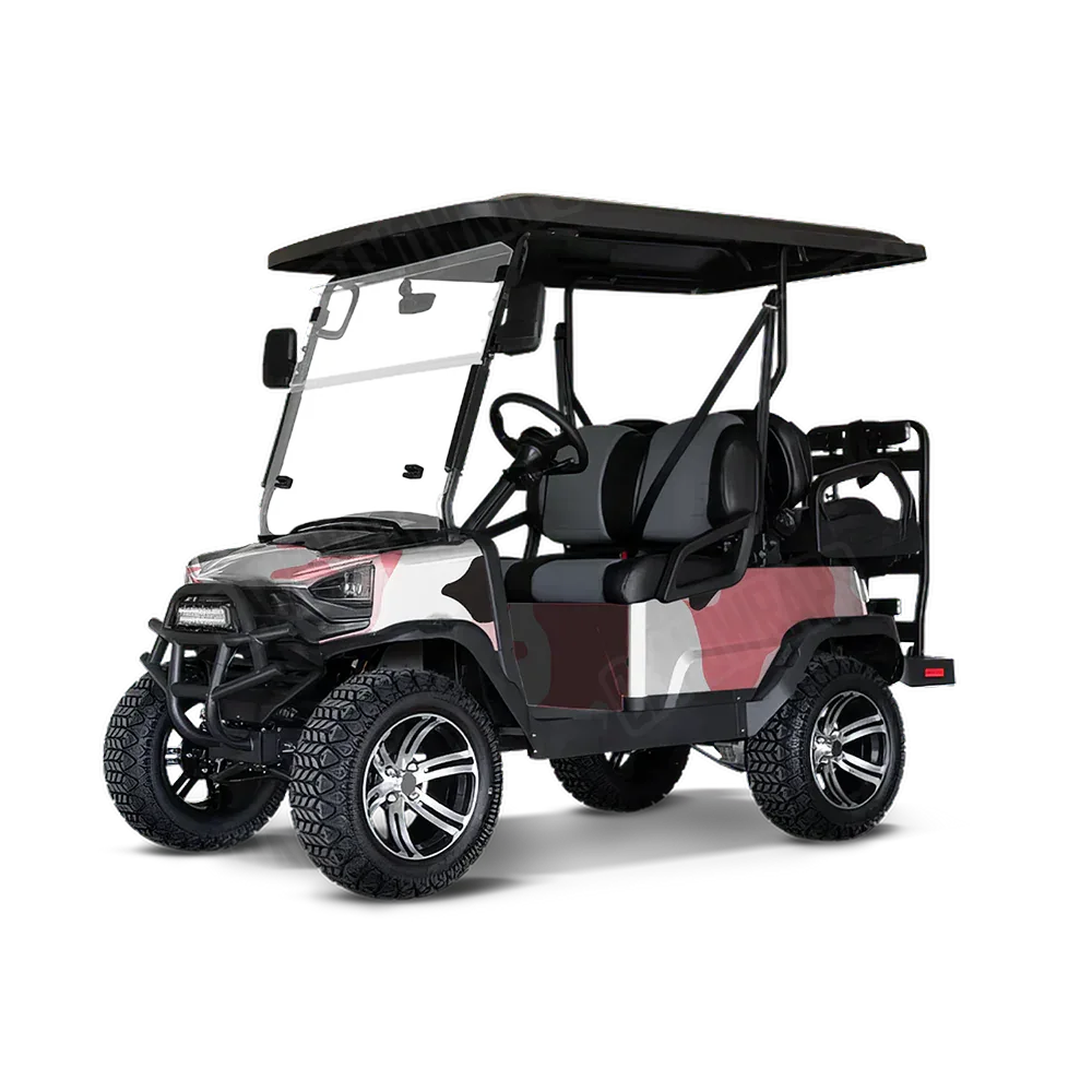 Cumulus Pink Golf Cart Wraps