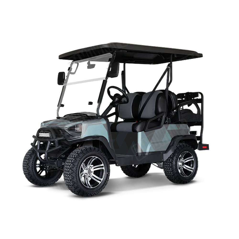 Triangle Overcast Golf Cart Wraps