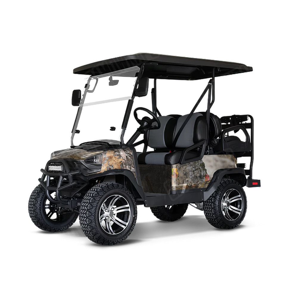 Just Hunt Deceptive Camo Regular Golf Cart Wraps
