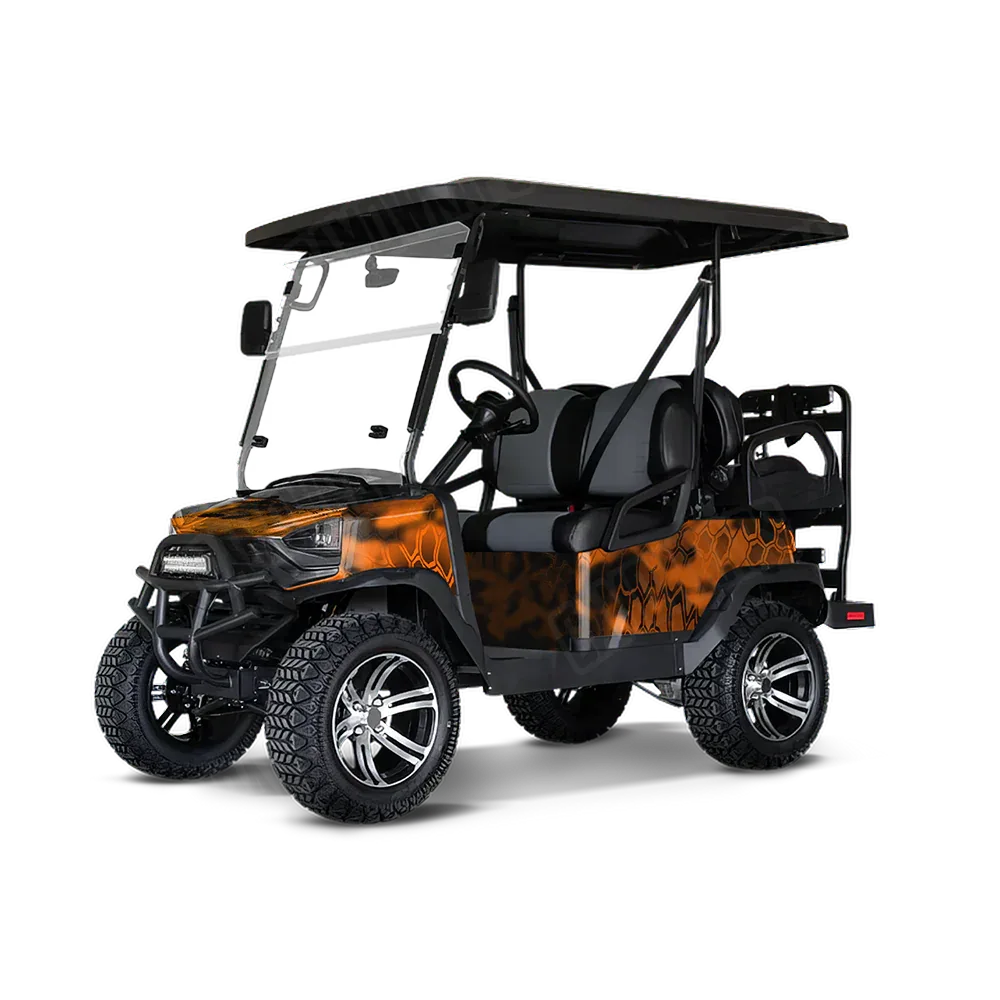 Kryptek Inferno Golf Cart Wraps