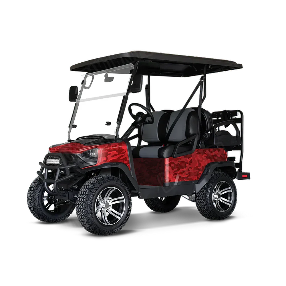 Classic Elite Red Golf Cart Wraps