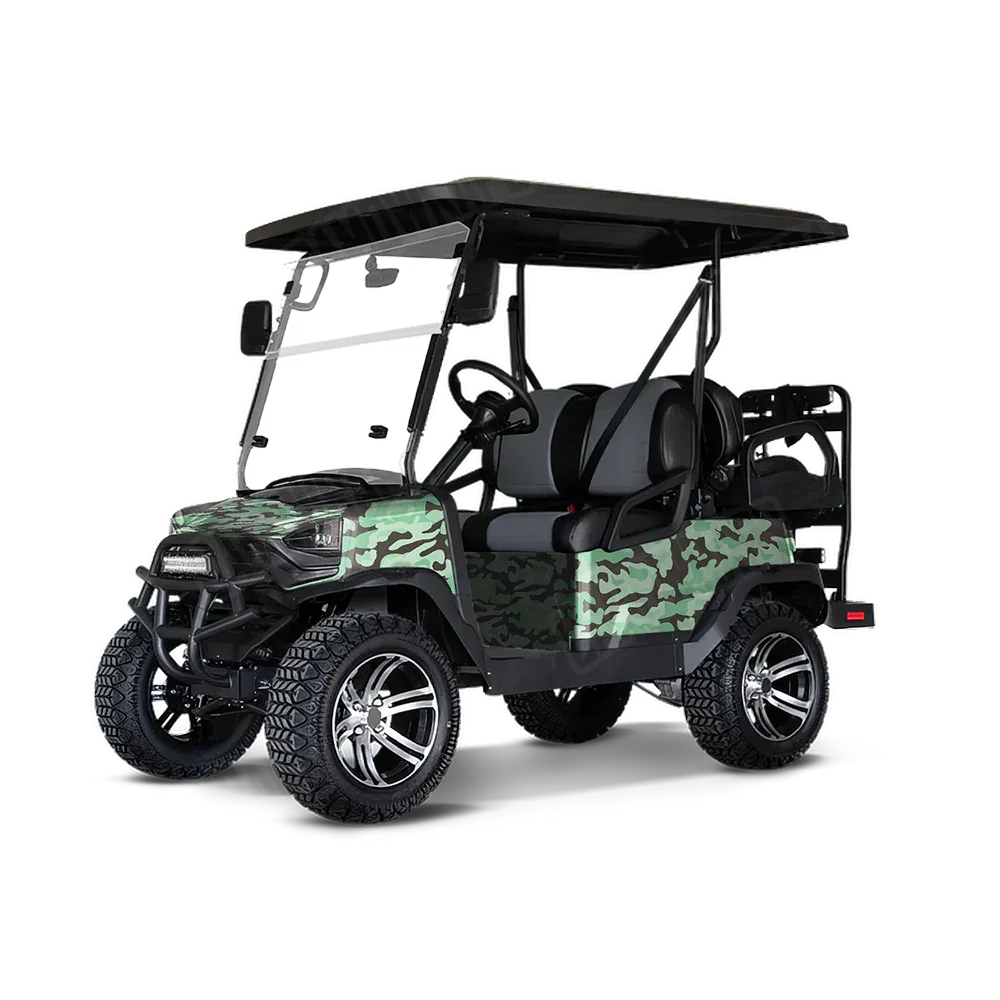 Classic Mint Chocolate Chip Golf Cart Wraps