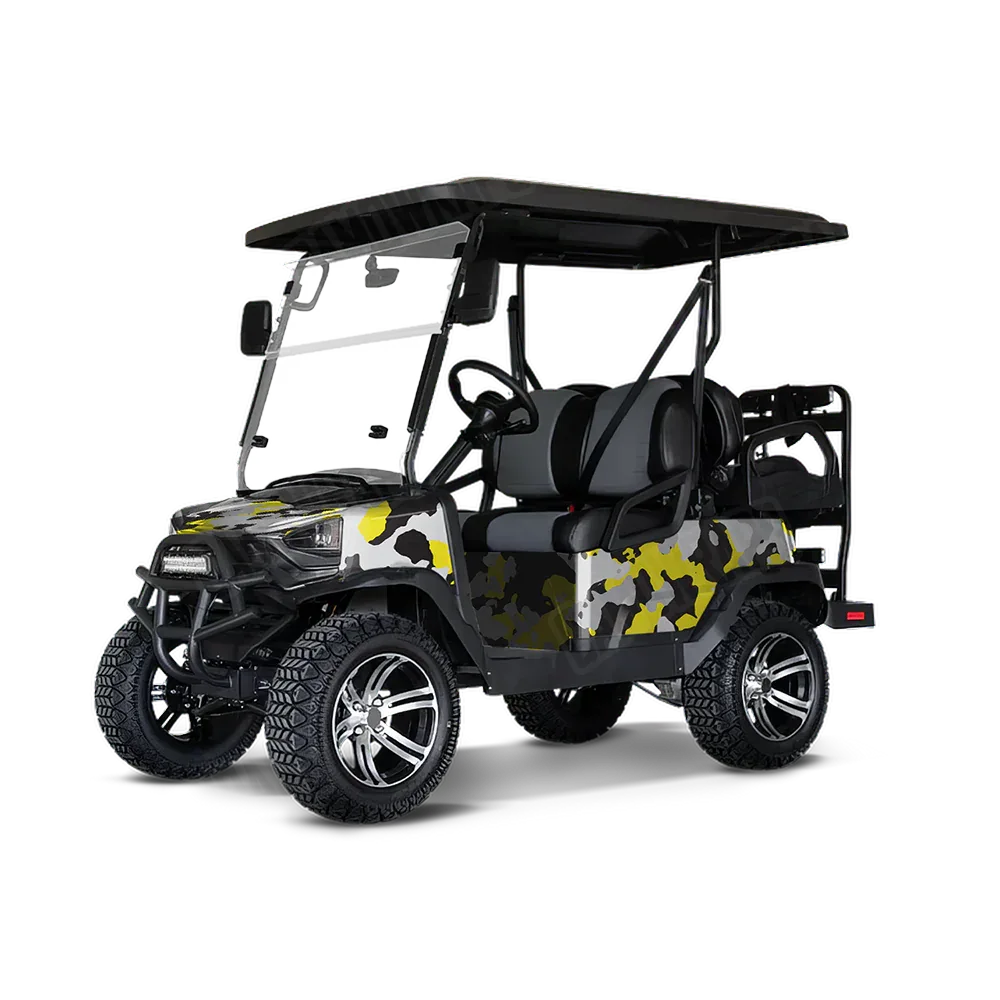 Cumulus Yellow Tiger Golf Cart Wraps