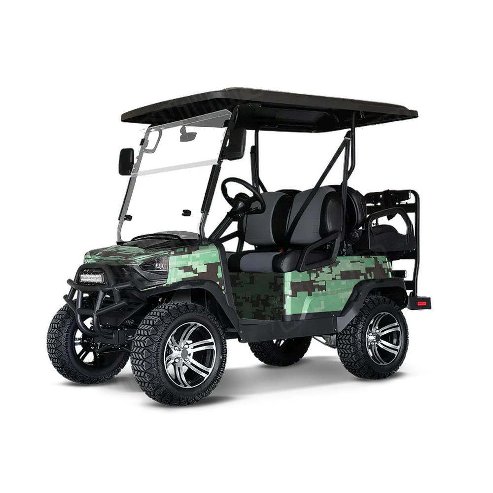 Digital Mint Chocolate Chip Golf Cart Wraps
