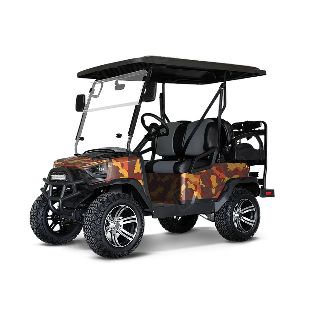 Ragged Autumn Golf Cart Wraps