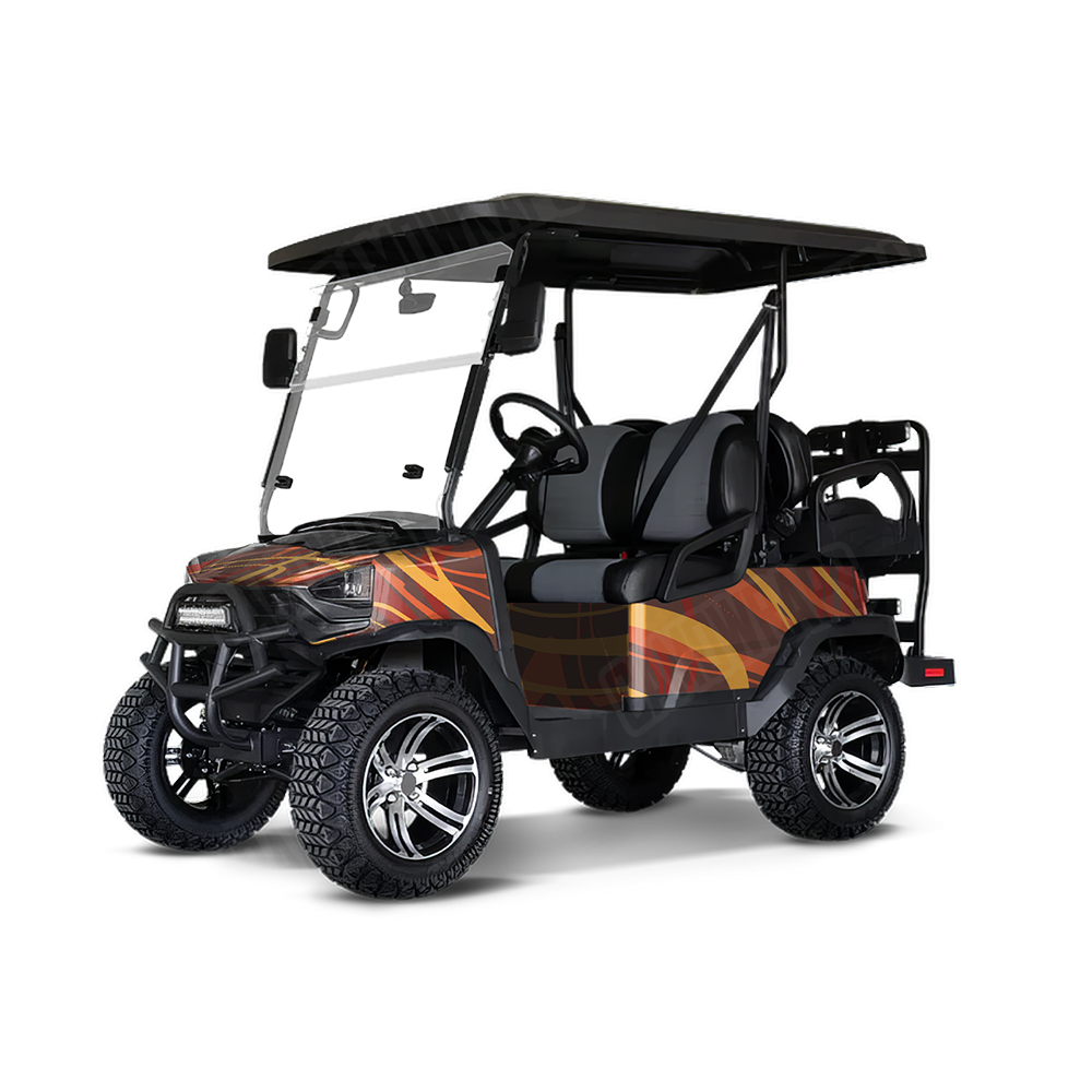 Liquid Smoke Autumn Golf Cart Wraps