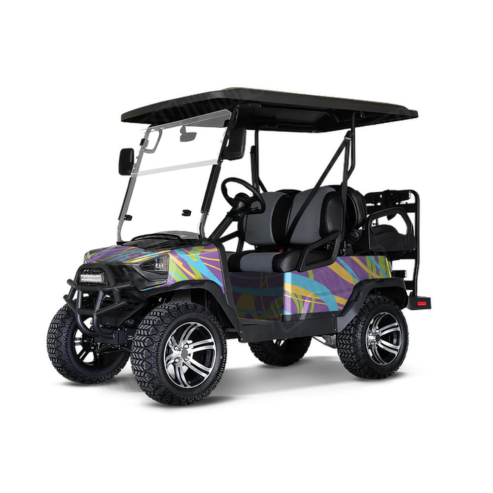Liquid Smoke Carnival Golf Cart Wraps