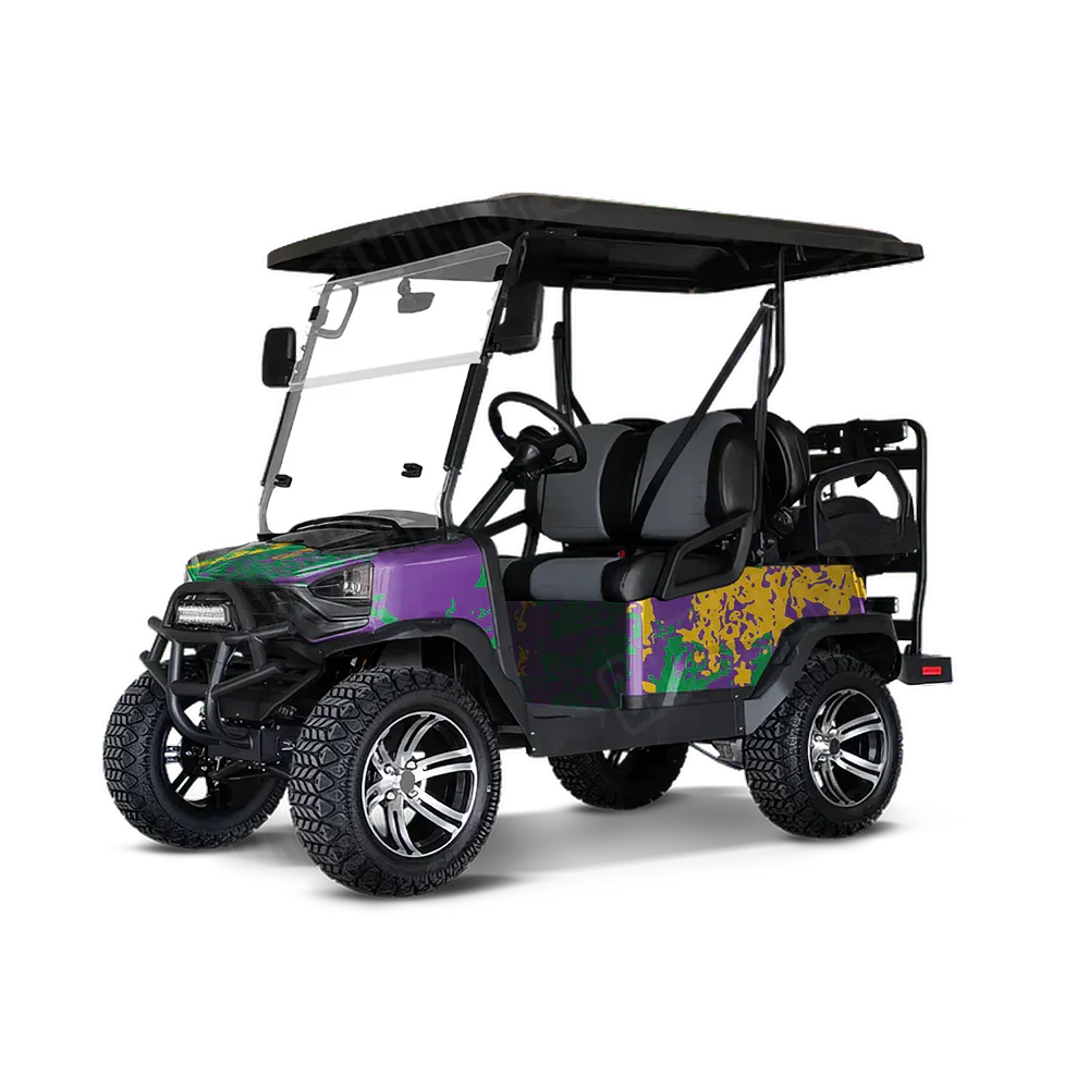 Pasted Mardi Gras Golf Cart Wraps