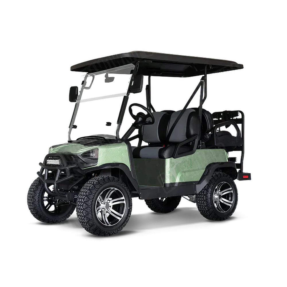 Realtree WAV3 Lime Green Golf Cart Wraps