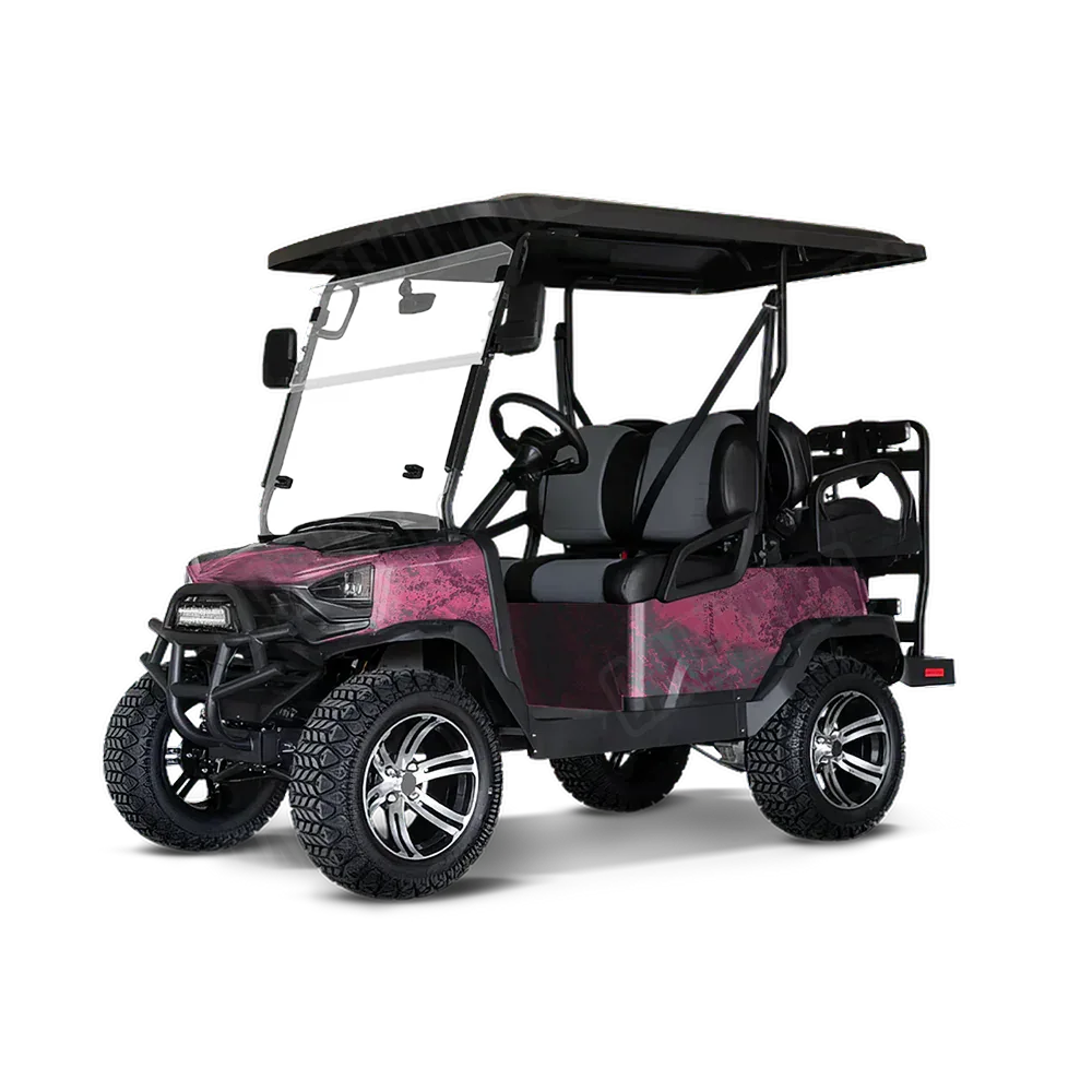 Realtree XTREME Dark Magenta Golf Cart Wraps