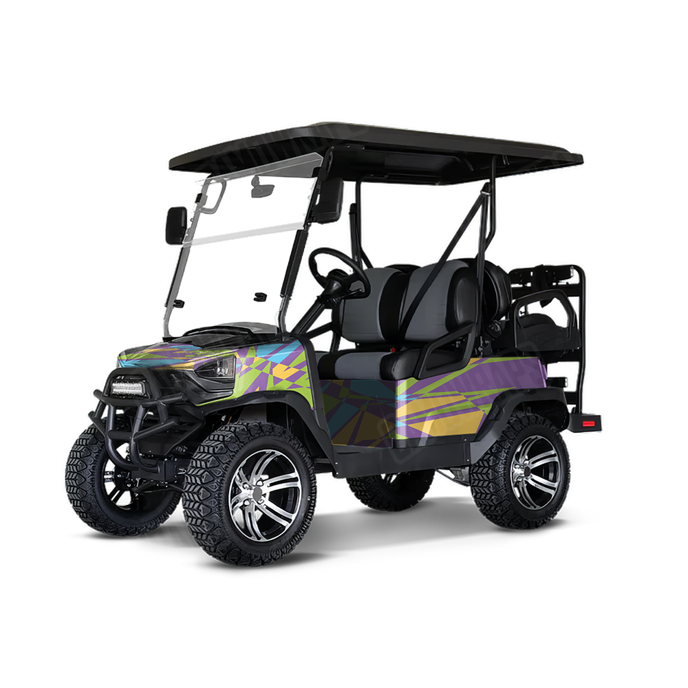 Sharp Carnival Golf Cart Wraps