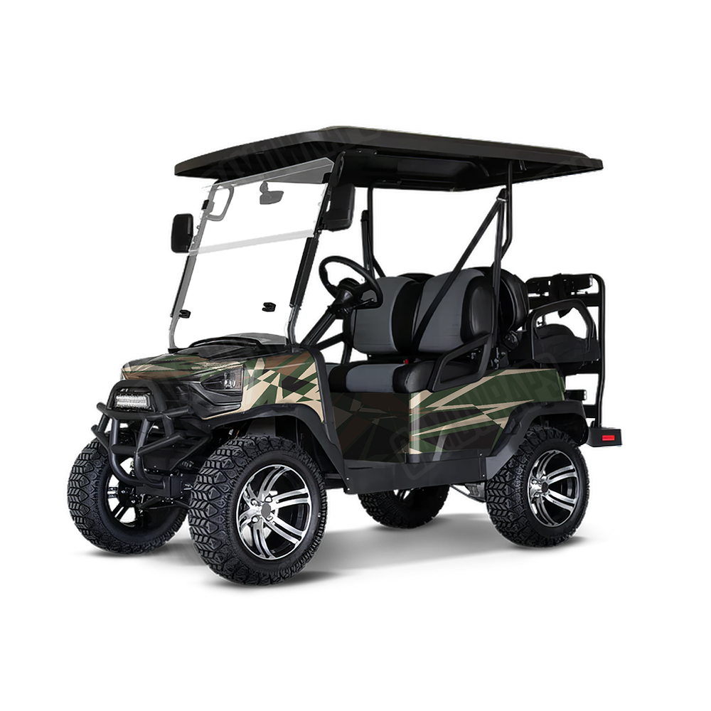 Sharp Woodland Golf Cart Wraps