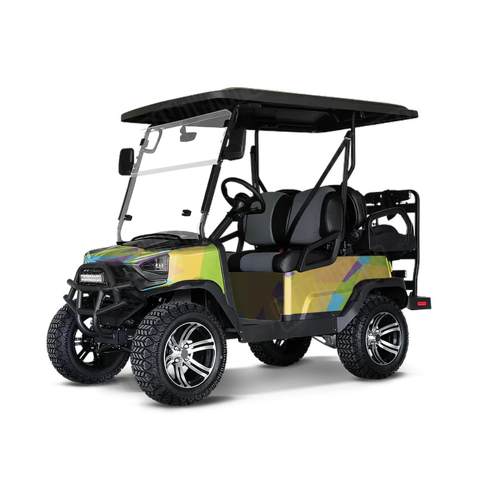Shattered Carnival Golf Cart Wraps