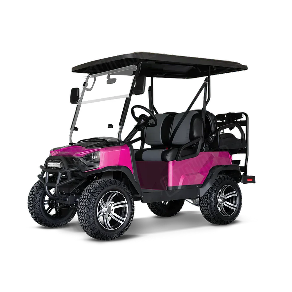Shattered Elite Magenta Golf Cart Wraps