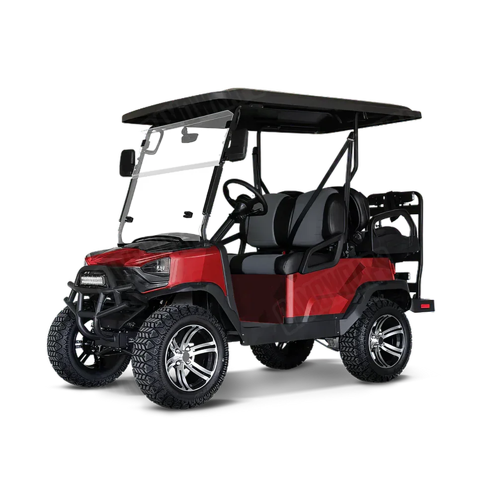 Shattered Elite Red Golf Cart Wraps