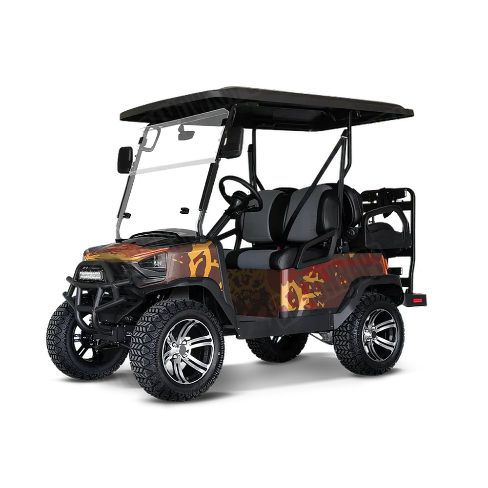 Tire Splatter Autumn Golf Cart Wraps