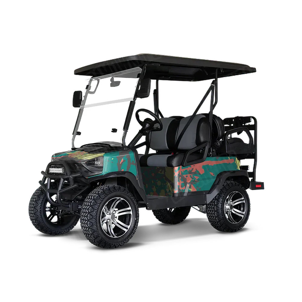 Tire Splatter Fiesta Golf Cart Wraps