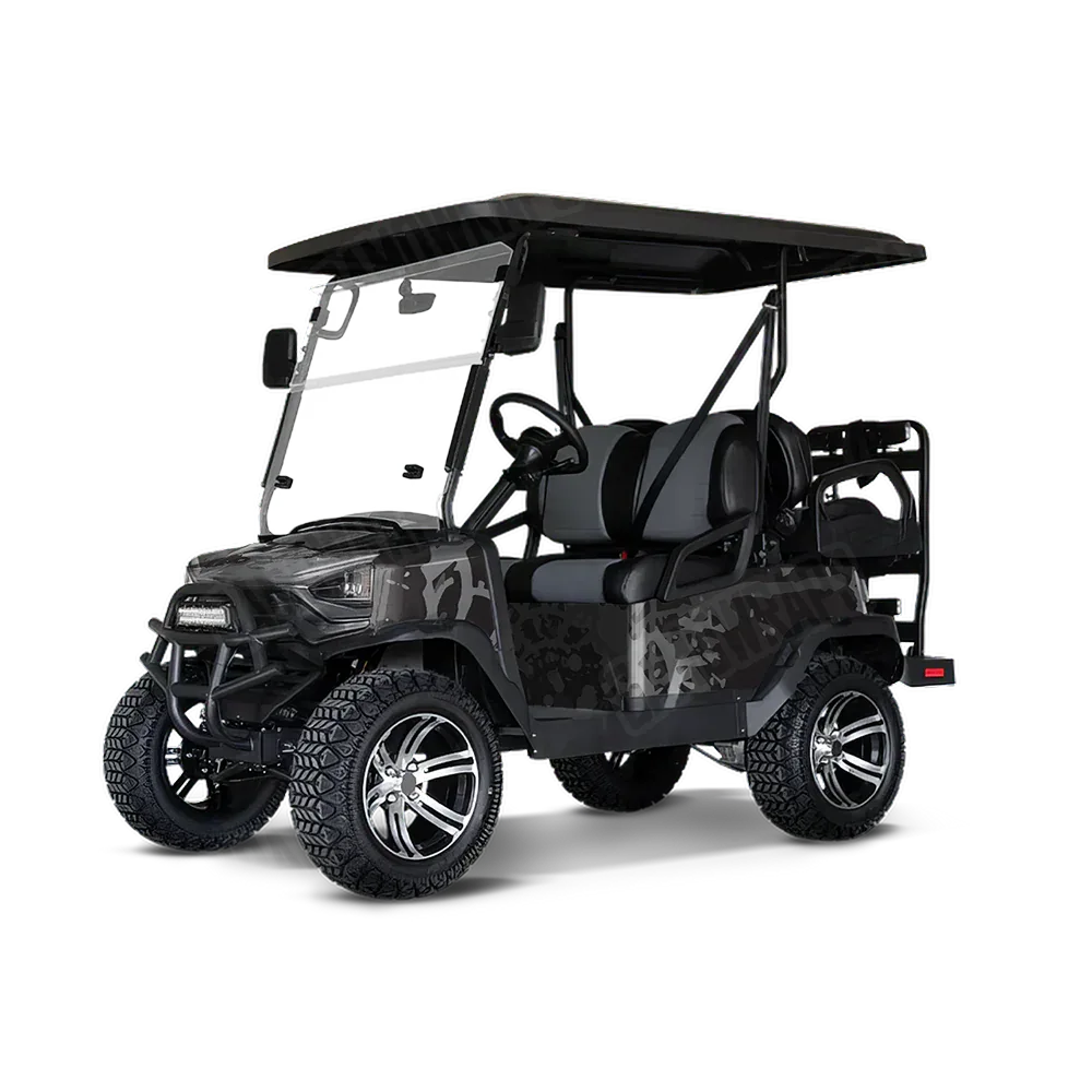 Tire Splatter Midnight Golf Cart Wraps
