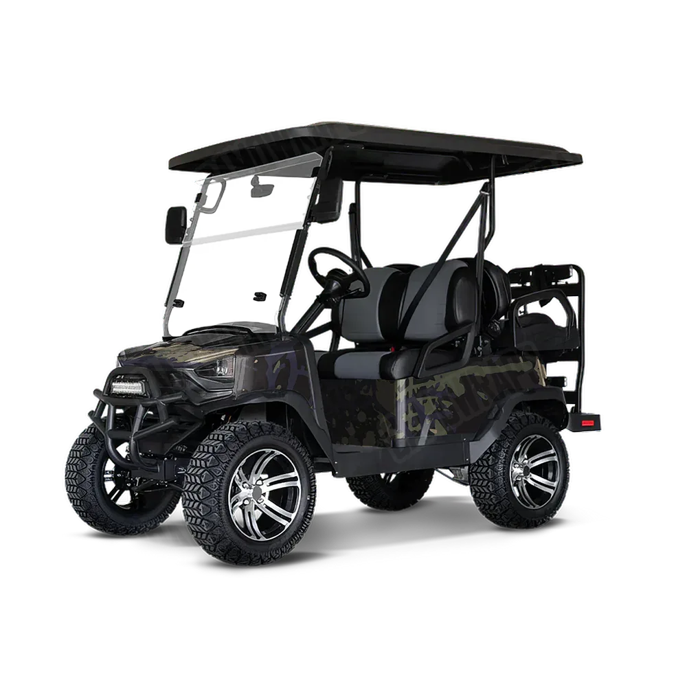 Tire Splatter Militant Blue Golf Cart Wraps