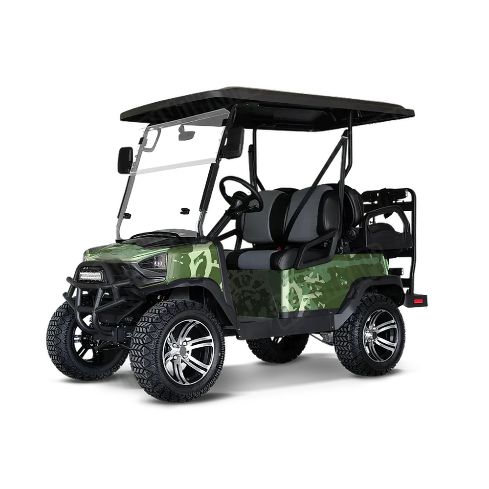 Tire Splatter Pistachio Golf Cart Wraps