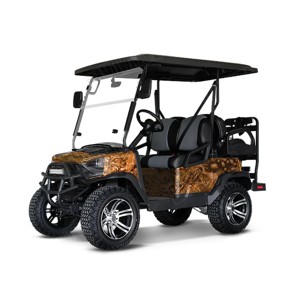 Toadaflage Orange Golf Cart Wraps