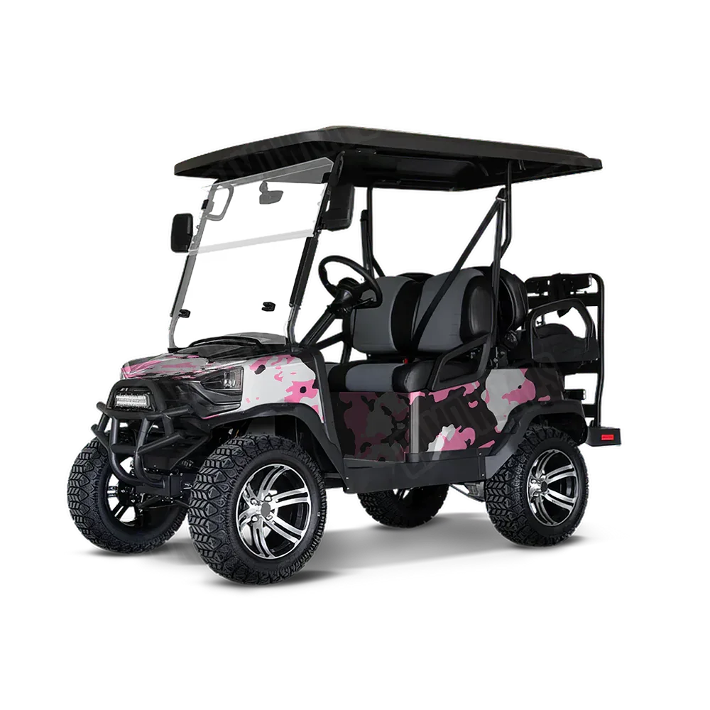 Treetop Pink Tiger Golf Cart Wraps