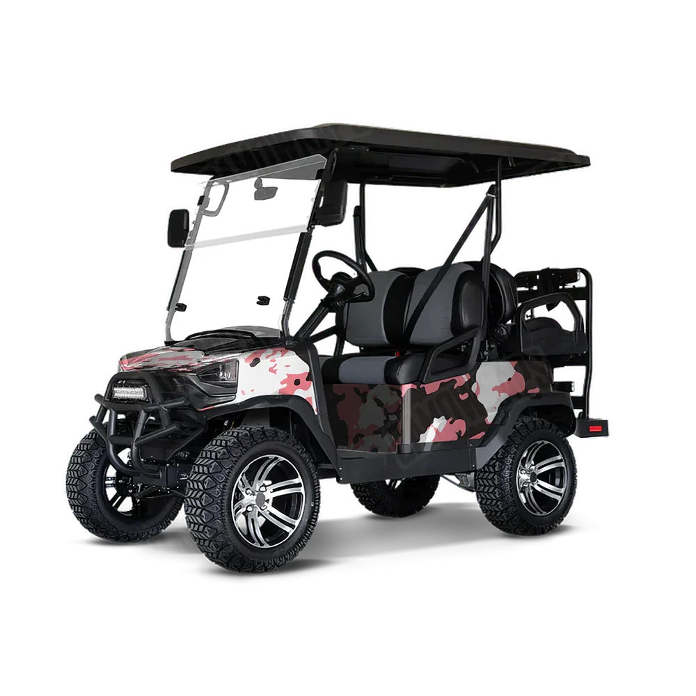 Treetop Pink Golf Cart Wraps