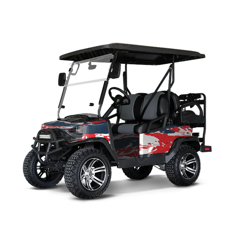 Vietnam Tiger Stripe America Golf Cart Wraps