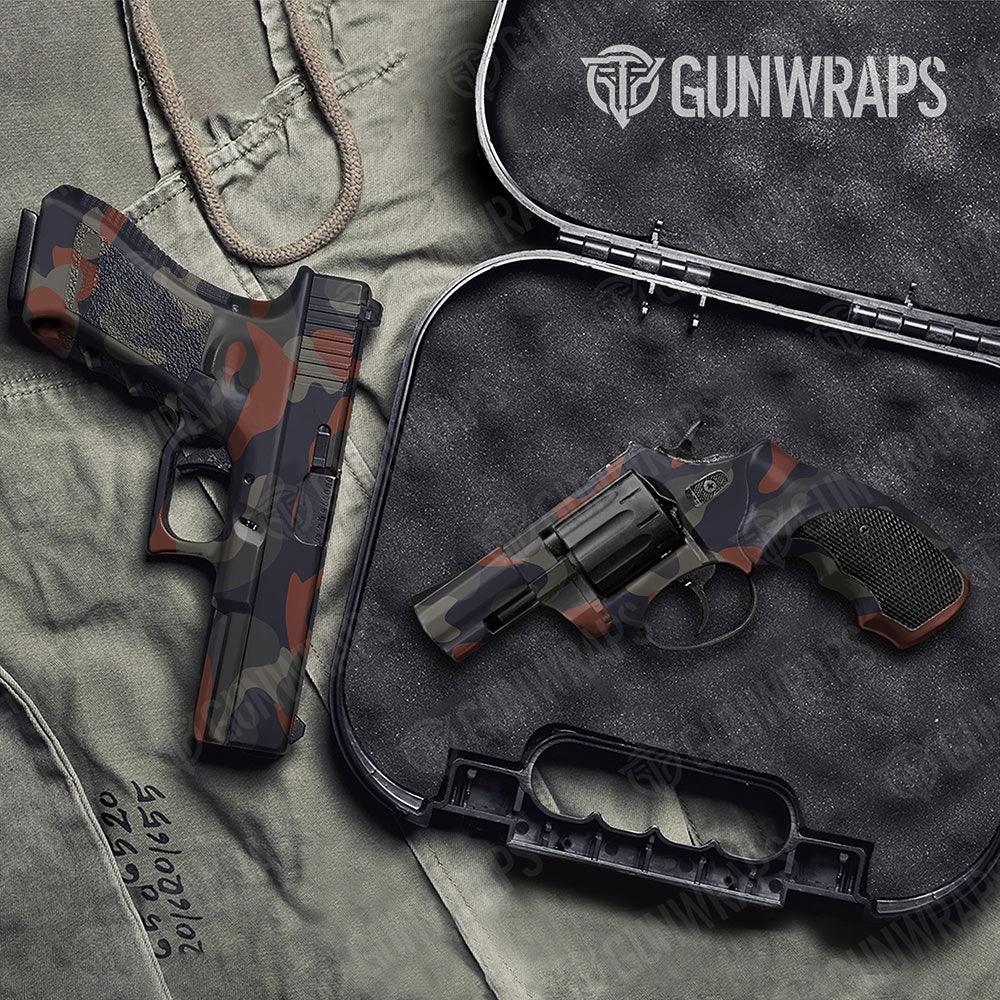 Classic Blue Copper Handgun Gun Skin Vinyl Wraps