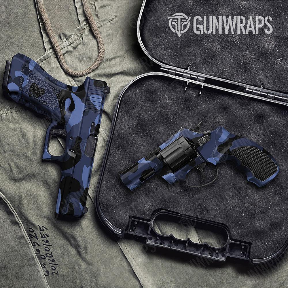 Classic Blue Midnight Handgun Gun Skin Vinyl Wraps