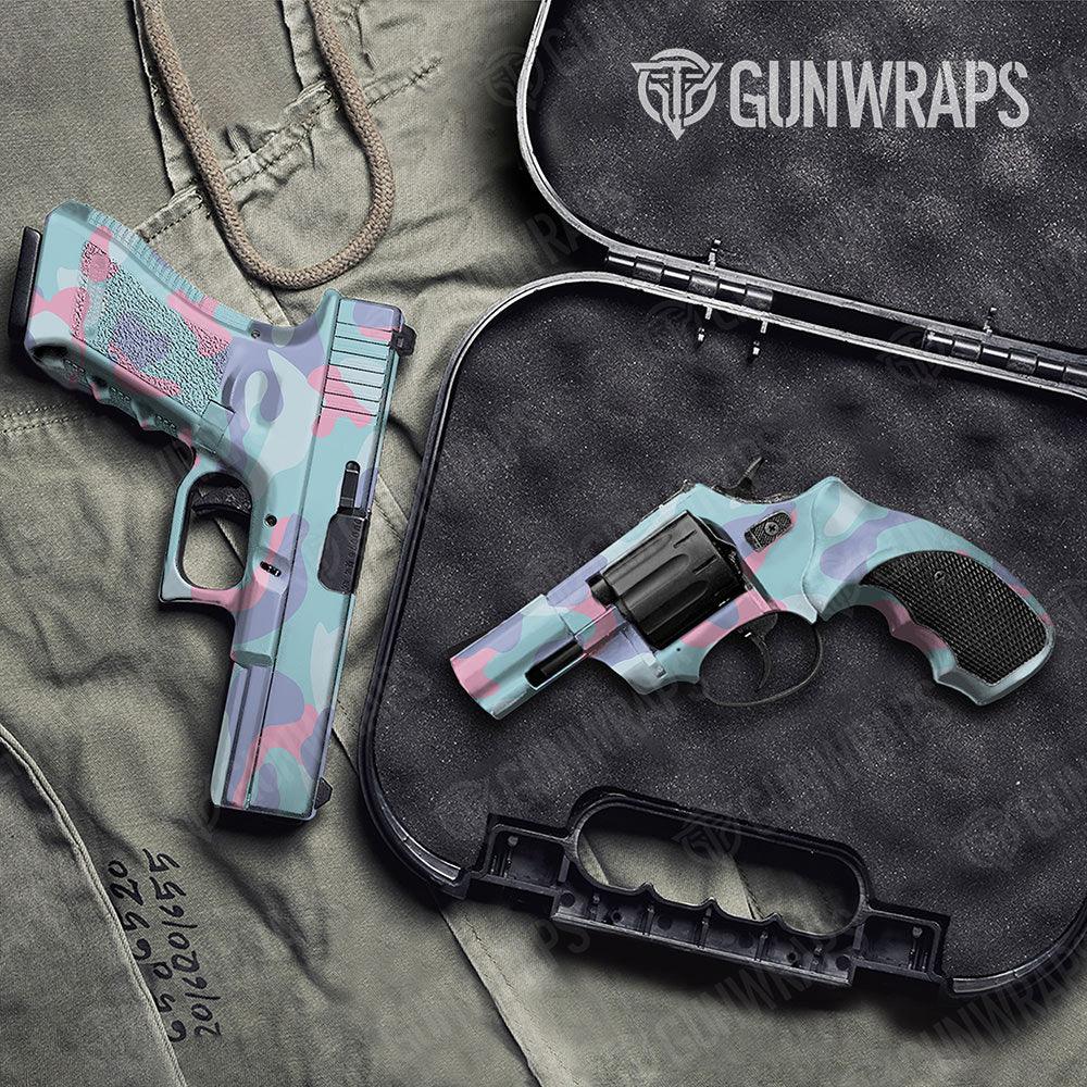 Classic Cotton Candy Handgun Gun Skin Vinyl Wraps