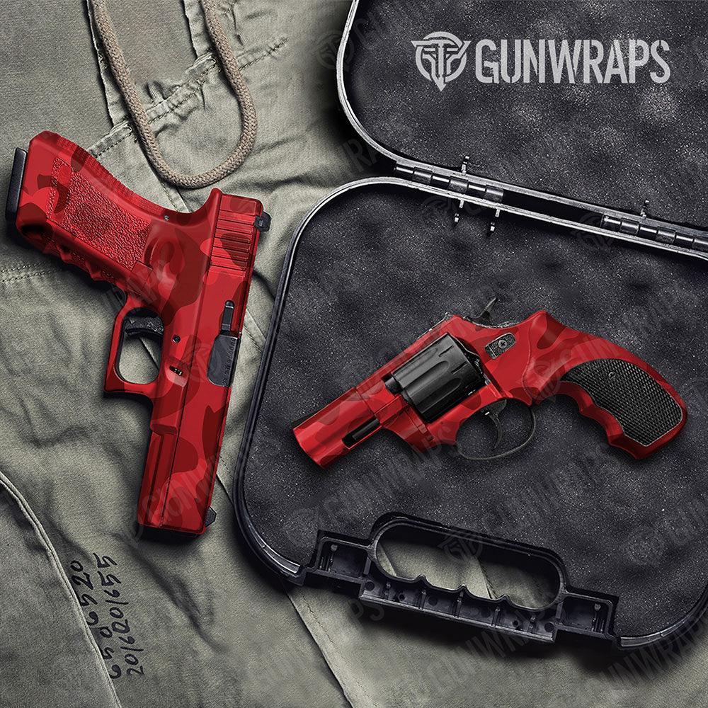 Classic Elite Red Handgun Gun Skin Vinyl Wraps