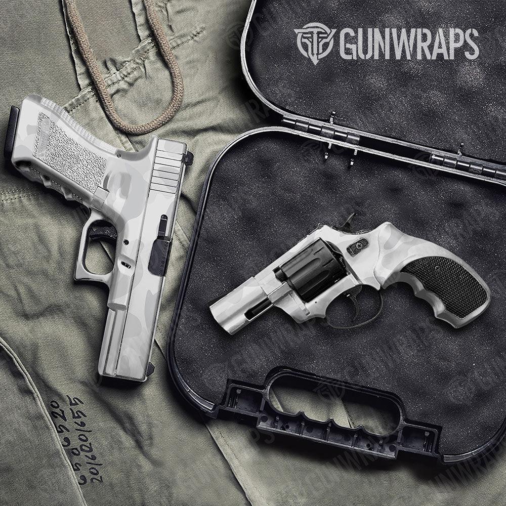 Classic Elite White Handgun Gun Skin Vinyl Wraps