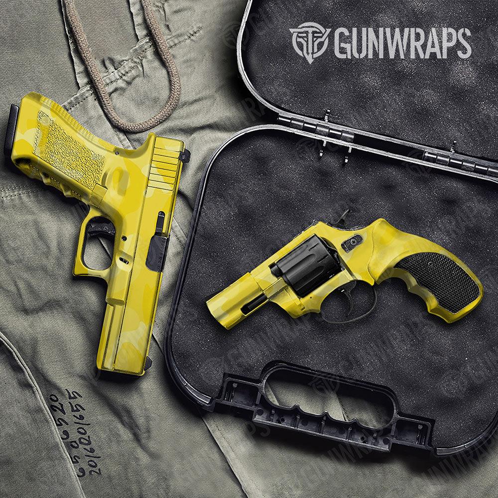 Classic Elite Yellow Handgun Gun Skin Vinyl Wraps