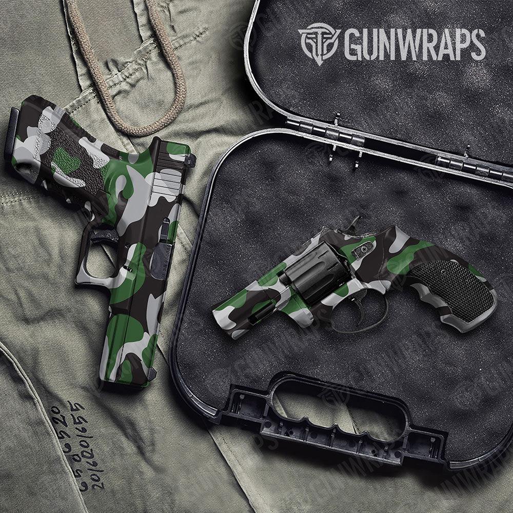 Classic Green Tiger Handgun Gun Skin Vinyl Wraps