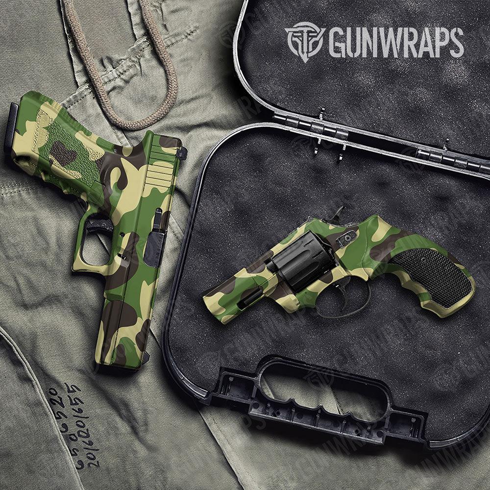 Classic Jungle Handgun Gun Skin Vinyl Wraps