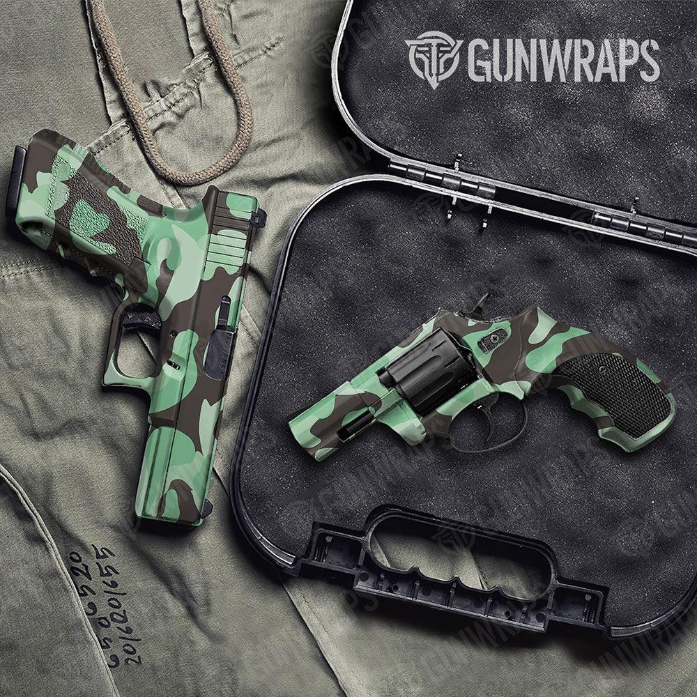 Classic Mint Chocolate Chip Handgun Gun Skin Vinyl Wraps