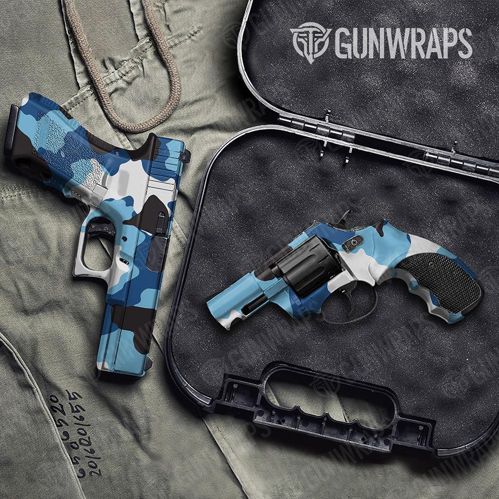 Cumulus Baby Blue Handgun Gun Skin Vinyl Wraps