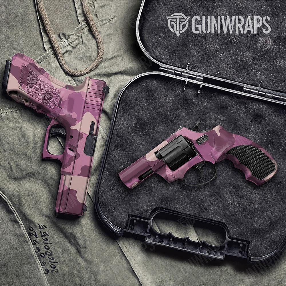 Cumulus Floral Handgun Gun Skin Vinyl Wraps