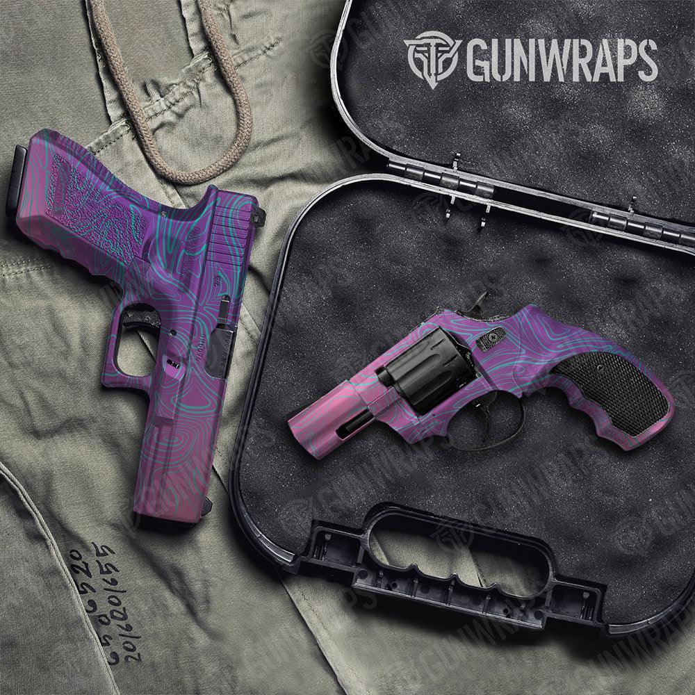 Damascus Aurora Handgun Gun Skin Vinyl Wraps