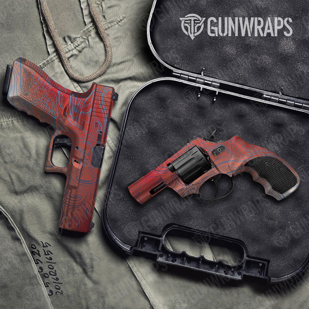Damascus Patriot Handgun Gun Skin Vinyl Wraps